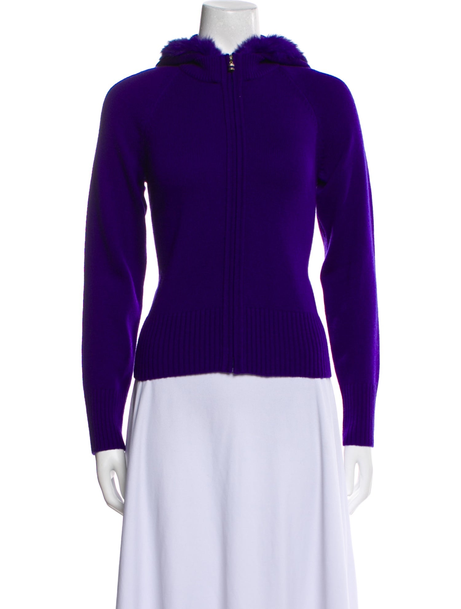 St. John Sport Cashmere Faux Fur Jacket