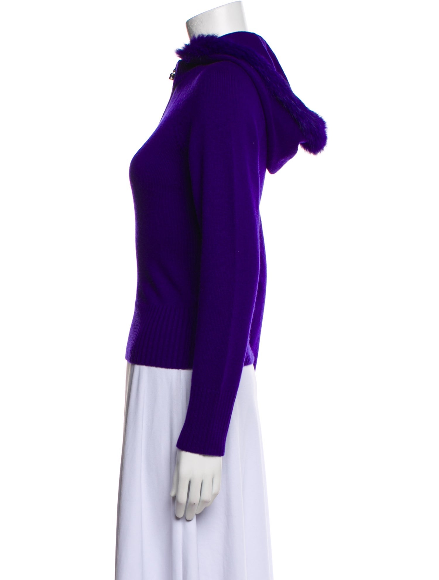 St. John Sport Cashmere Faux Fur Jacket