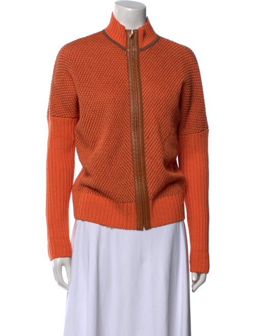 St. John Wool Mock Neck Sweater