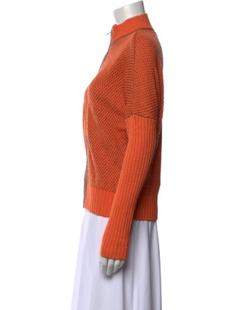 St. John Wool Mock Neck Sweater