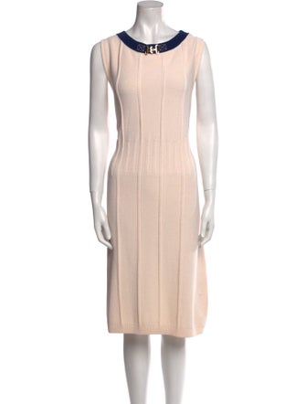 St. John Sport Wool Midi Length Dress