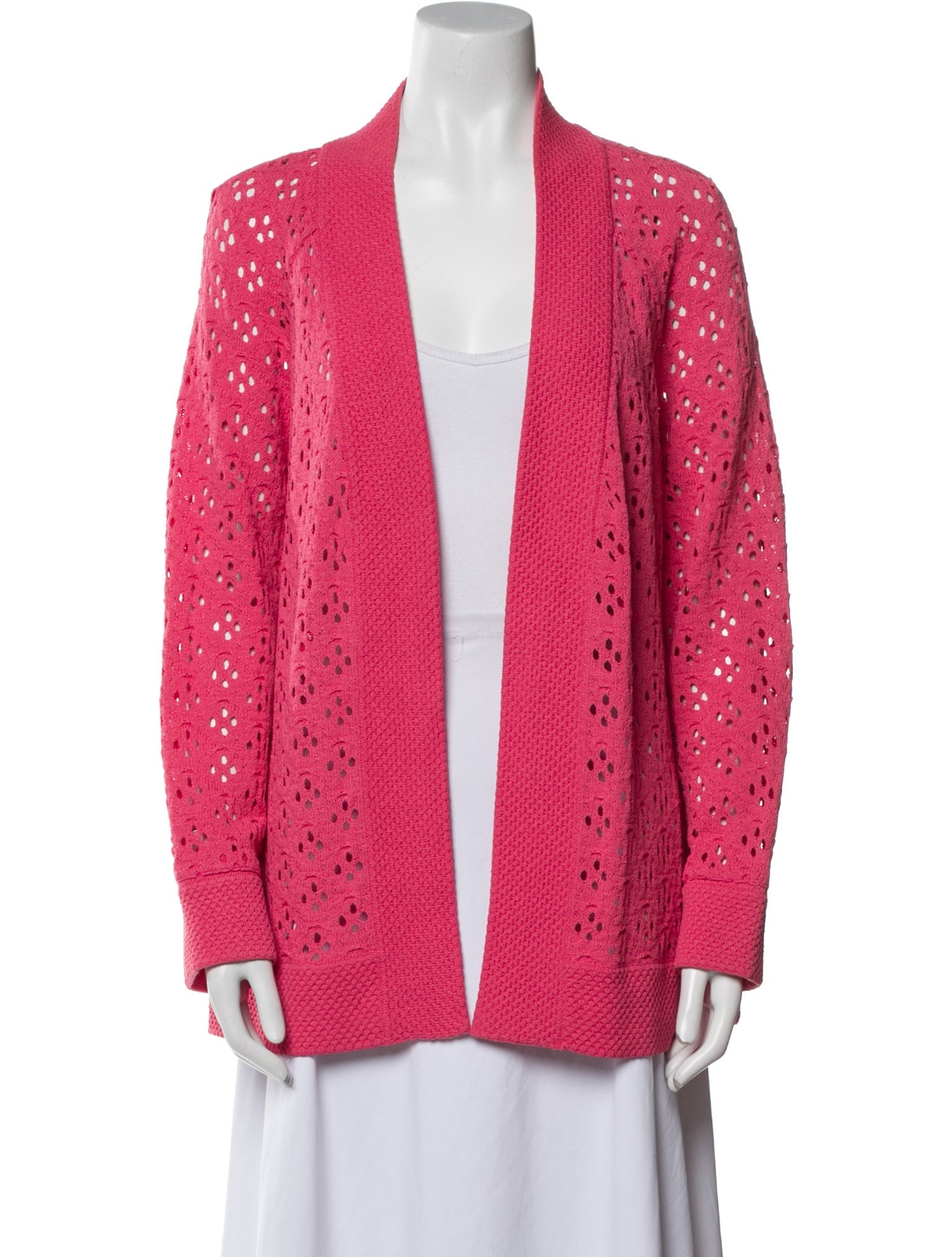 St. John Sport Wool Open Front Sweater