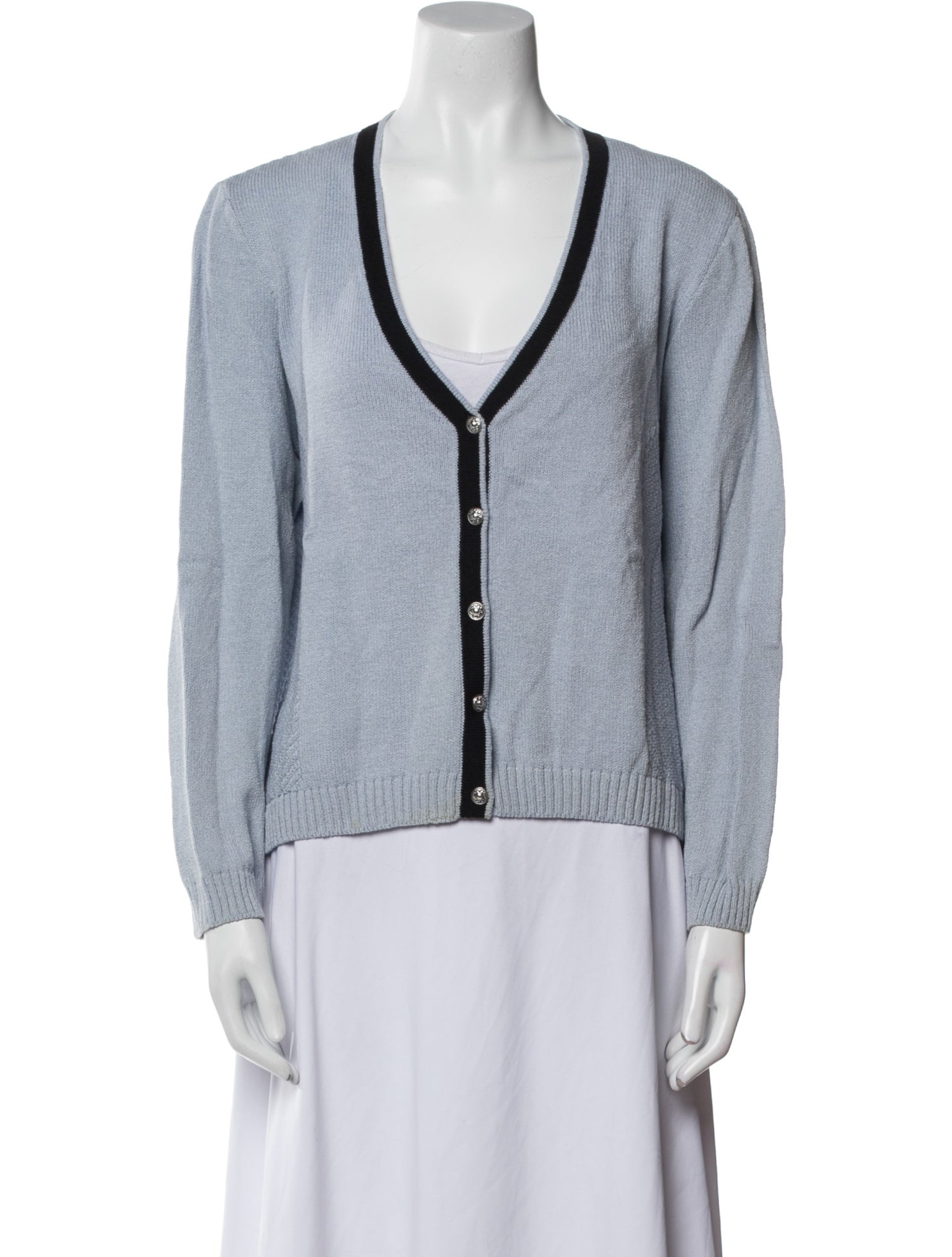 St. John Sport Wool V-Neck Sweater