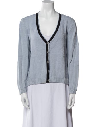 St. John Sport Wool V-Neck Sweater