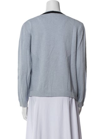 St. John Sport Wool V-Neck Sweater