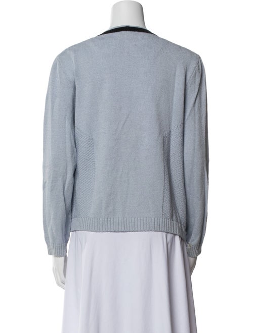 St. John Sport Wool V-Neck Sweater