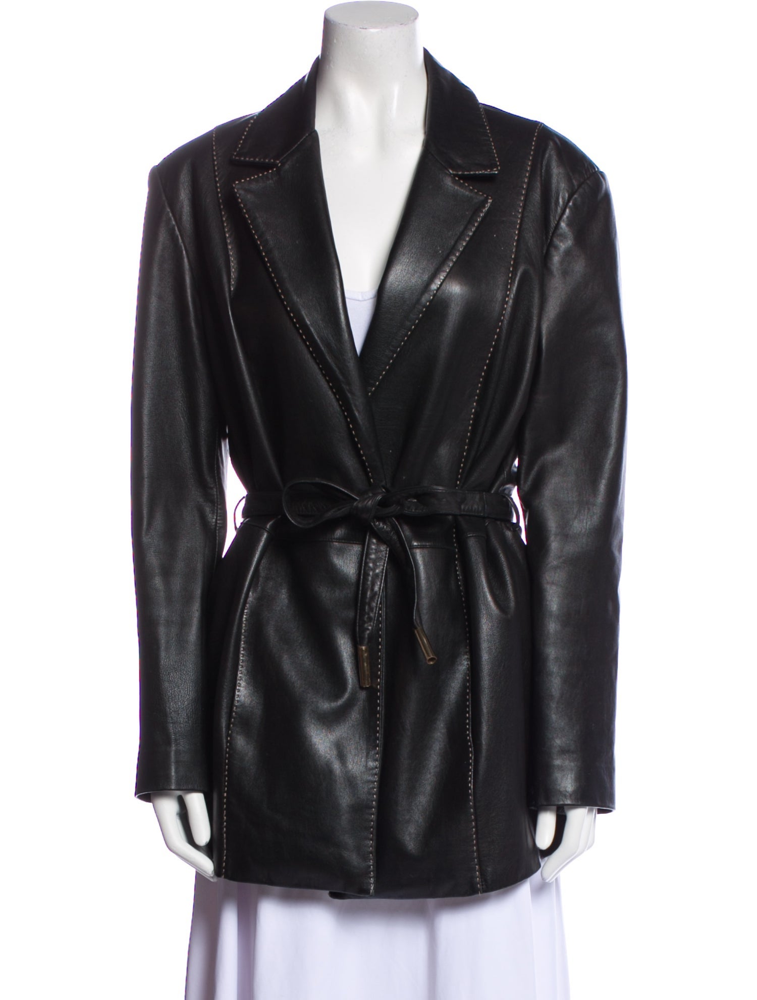 St. John Sport Leather Biker Jacket