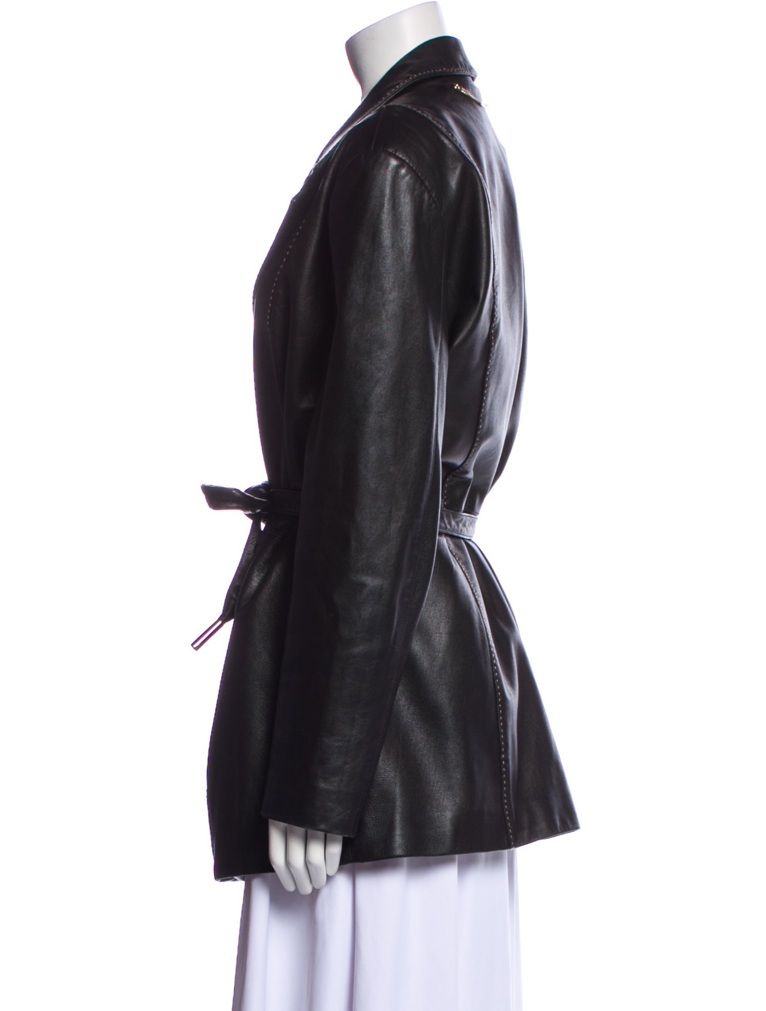 St. John Sport Leather Biker Jacket