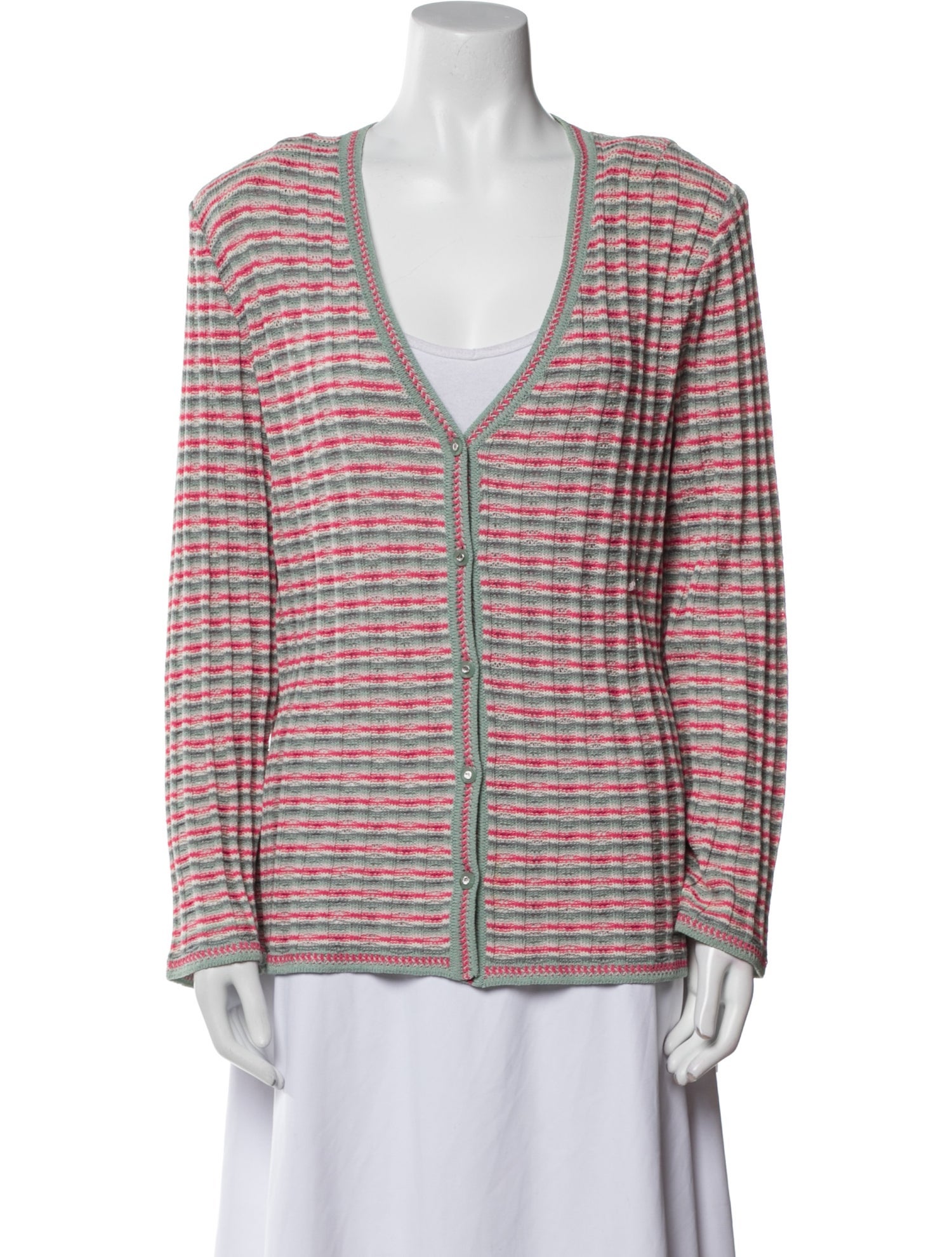 St. John Sport Wool Striped Sweater