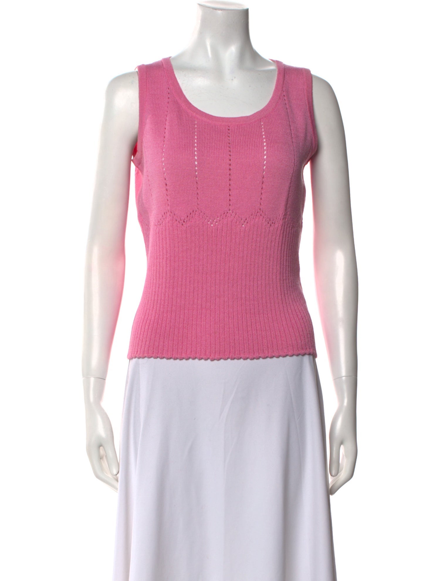 St. John Sport Wool Scoop Neck Sweater