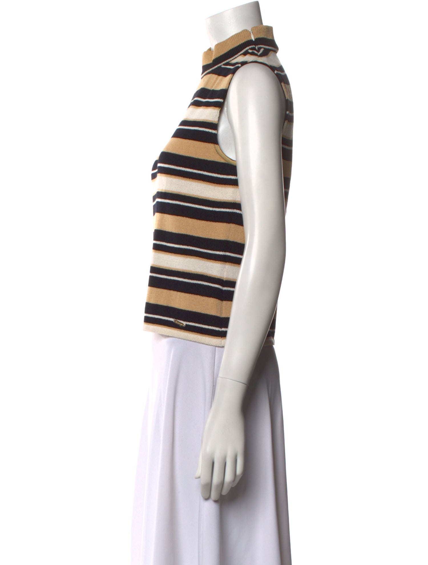 St. John Sport Wool Striped Sweater