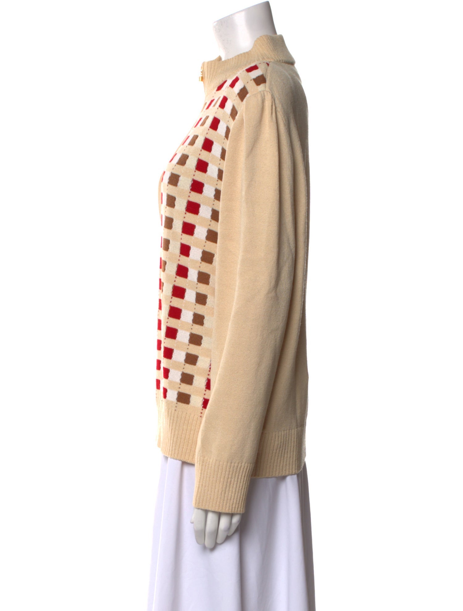 St. John Sport Wool Printed Sweater