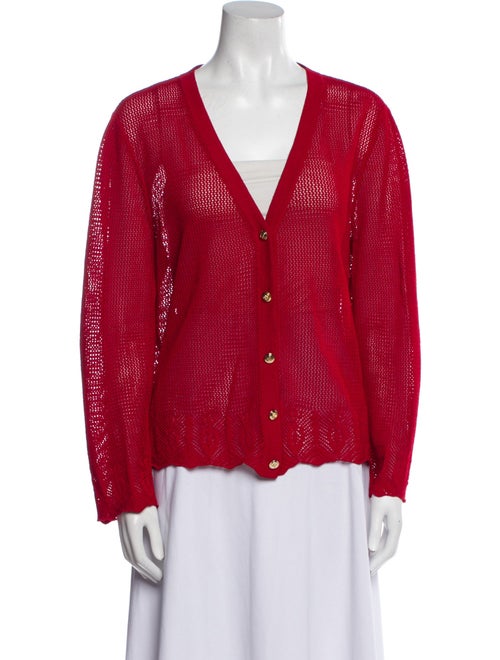 St. John Sport Wool V-Neck Sweater