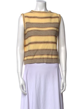 St. John Sport Wool Striped Sweater