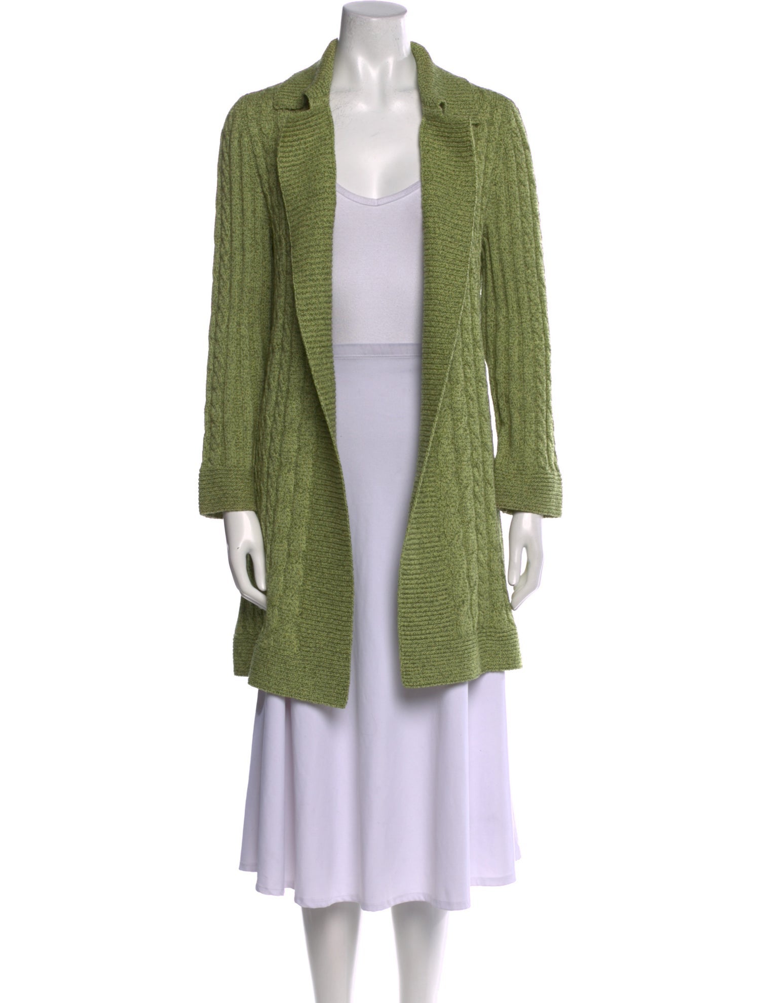 St. John Sport Wool Open Front Sweater