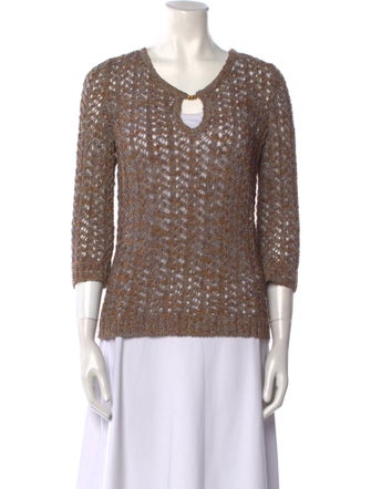 St. John Sport Scoop Neck Sweater