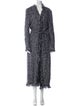 St. John Collection Wool Tweed Pattern Coat