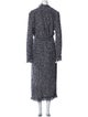 St. John Collection Wool Tweed Pattern Coat