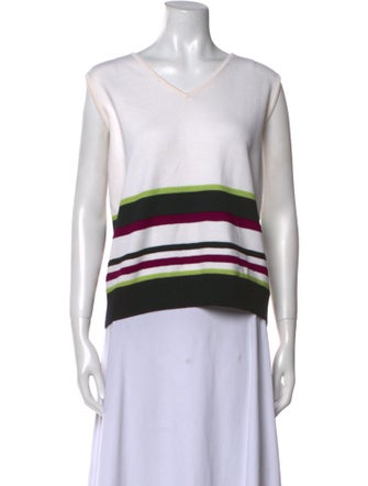 St. John Sport Wool Striped Sweater