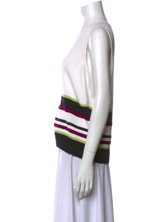 St. John Sport Wool Striped Sweater