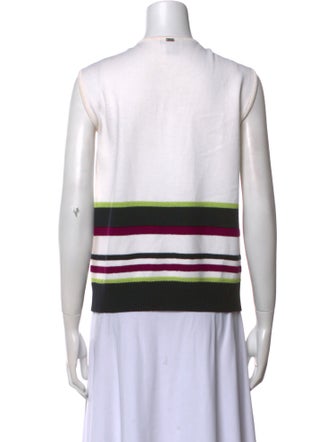 St. John Sport Wool Striped Sweater