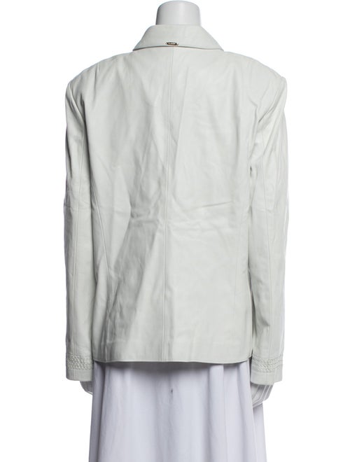 St. John Sport Leather Denim Jacket