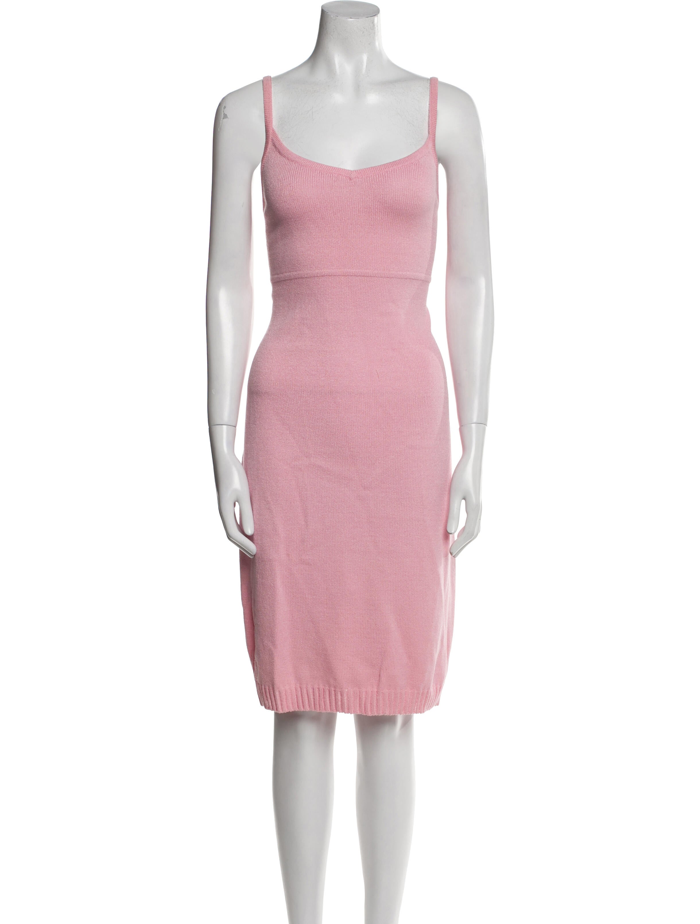 St. John Sport Scoop Neck Knee-Length Dress