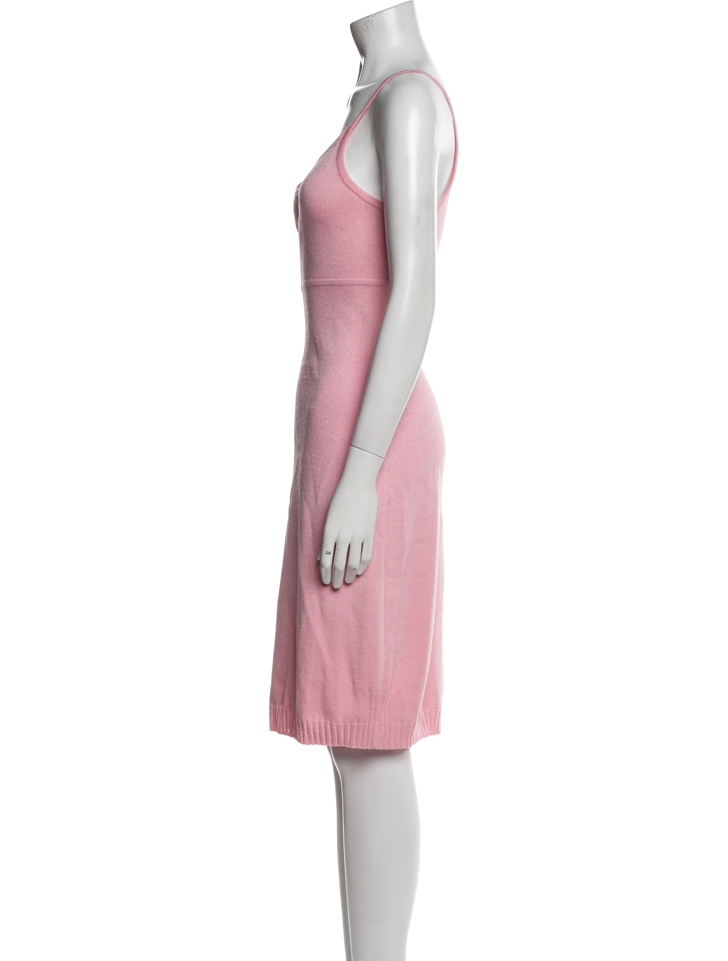 St. John Sport Scoop Neck Knee-Length Dress