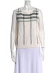 St. John Sport Striped Scoop Neck Sweater