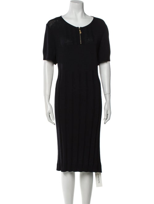 St. John Sport Wool Midi Length Dress