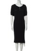 St. John Sport Wool Midi Length Dress