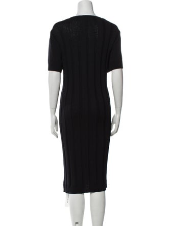 St. John Sport Wool Midi Length Dress