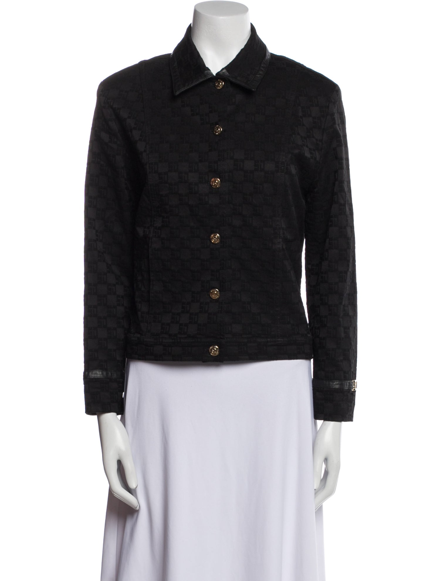 St. John Sport Printed Denim Jacket