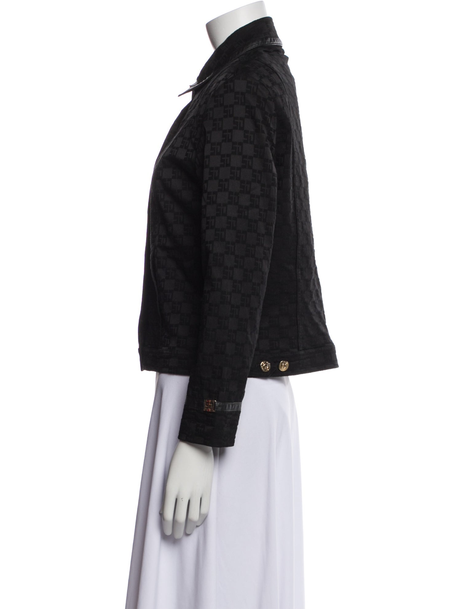 St. John Sport Printed Denim Jacket