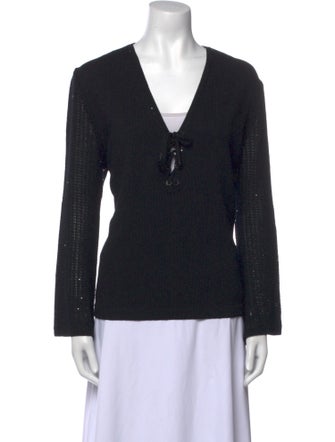 St. John Sport V-Neck Sweater