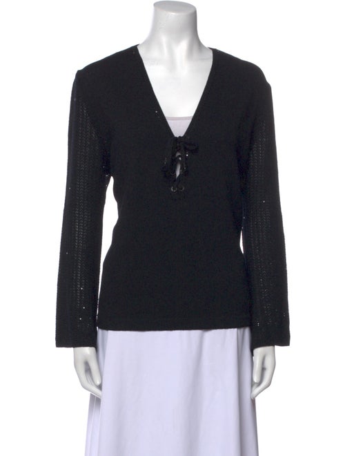 St. John Sport V-Neck Sweater
