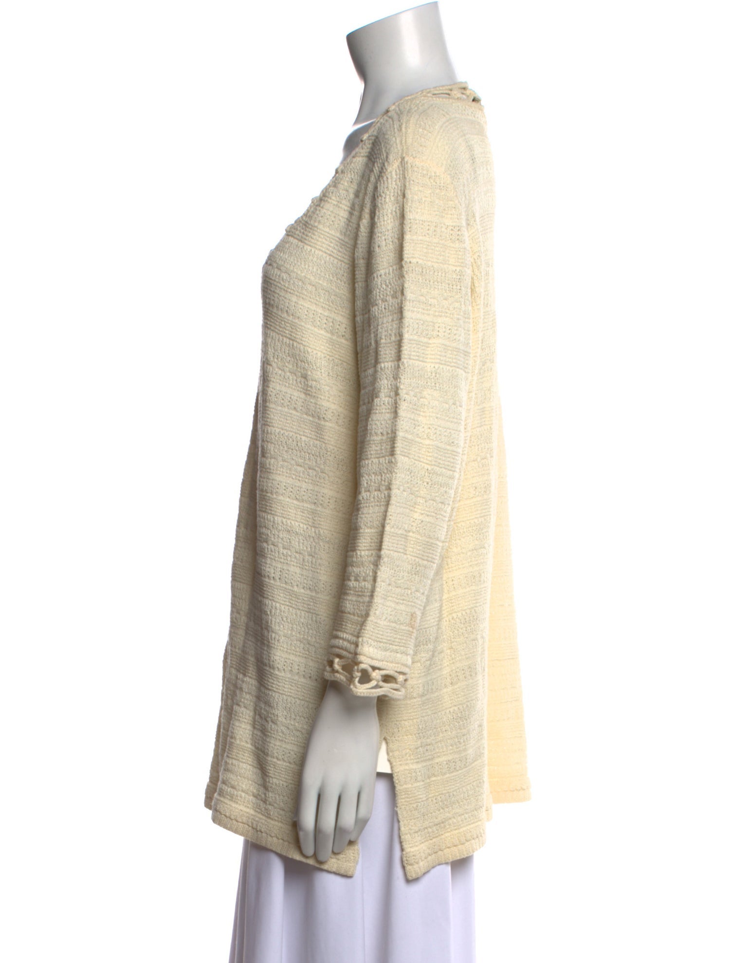 St. John Sport Wool V-Neck Sweater