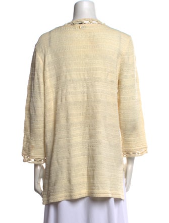 St. John Sport Wool V-Neck Sweater