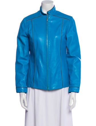 St. John Sport Leather Biker Jacket