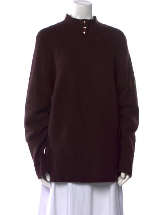 St. John Sport Cashmere Mock Neck Sweater