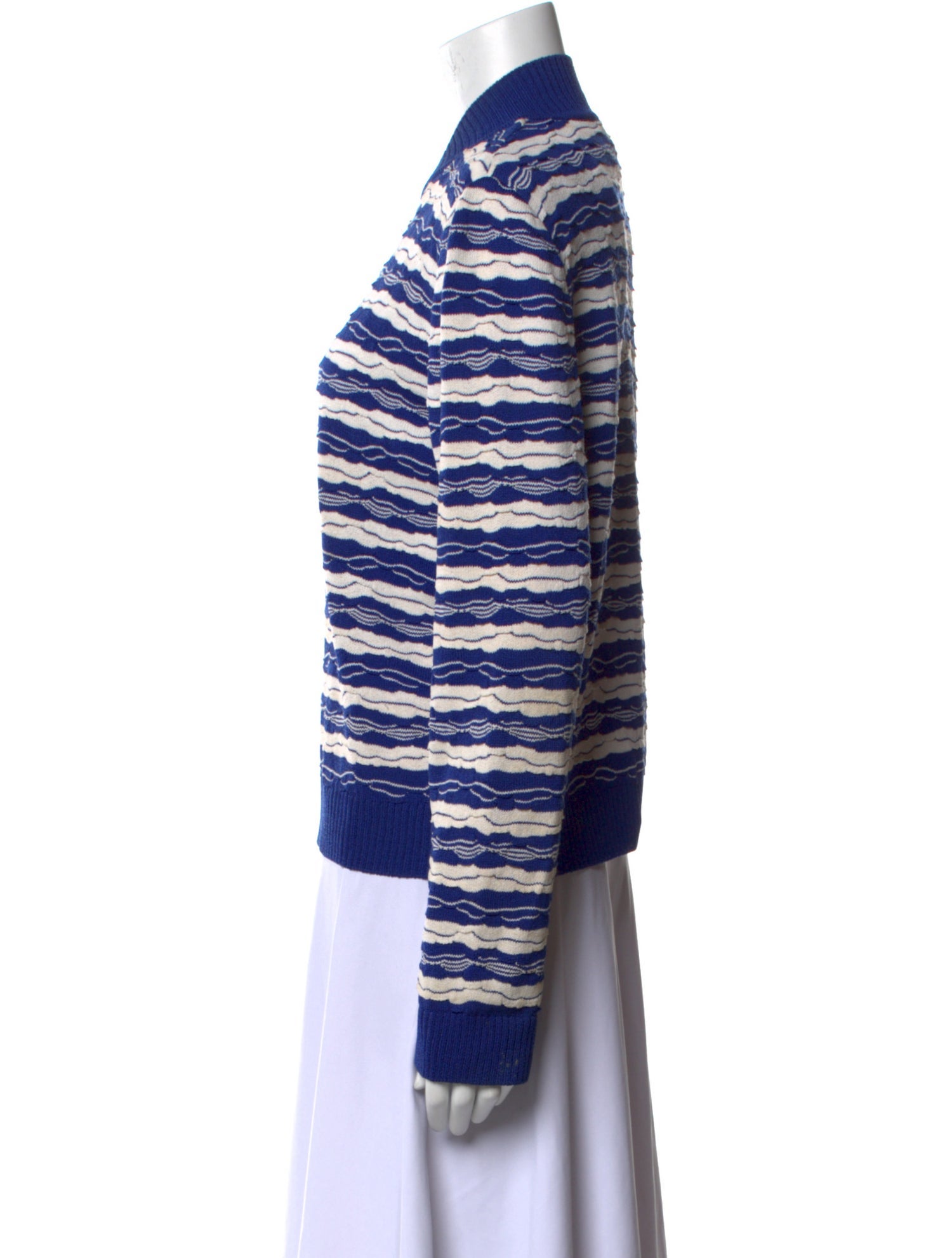 St. John Sport Wool Striped Sweater