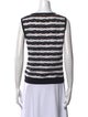 St. John Sport Striped V-Neck Sweater