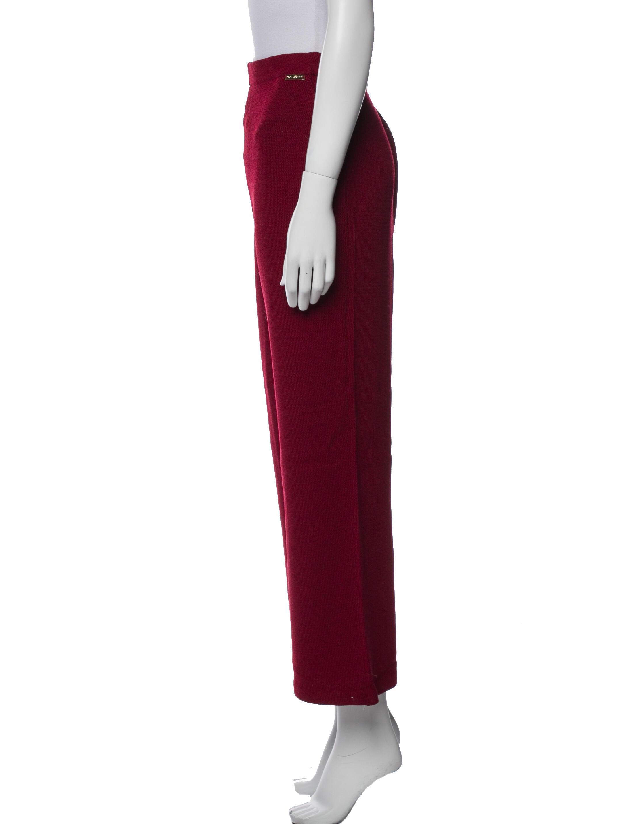 St. John Sport Wool Wide Leg Pants