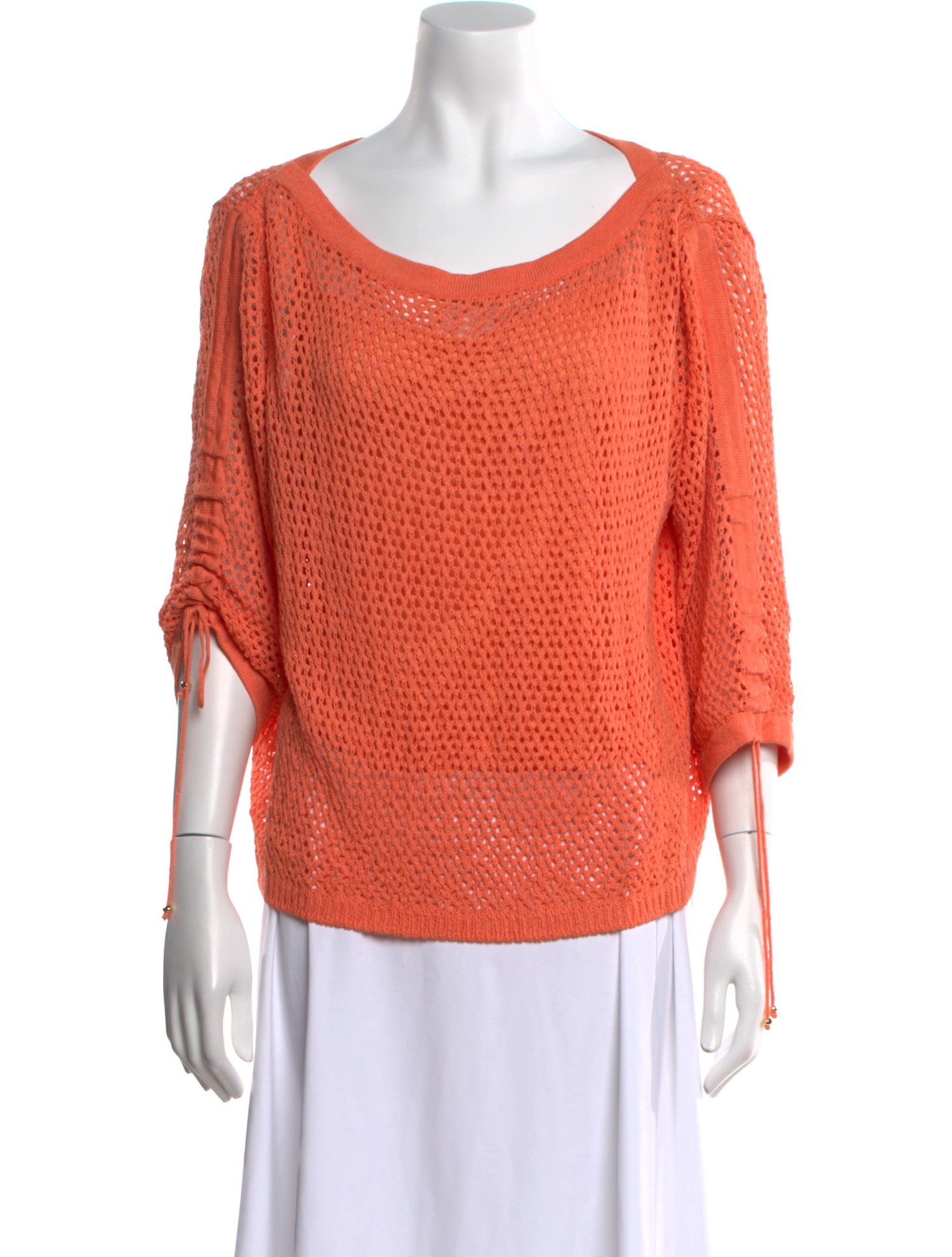 St. John Sport Nylon Scoop Neck Top