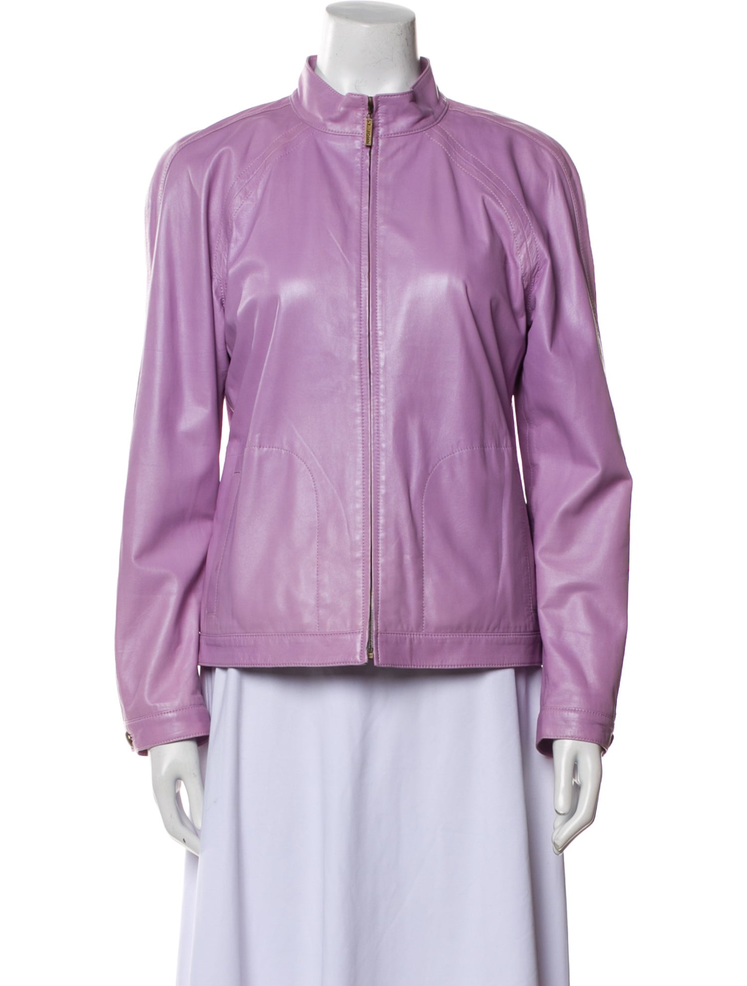 St. John Sport Lamb Leather Jacket