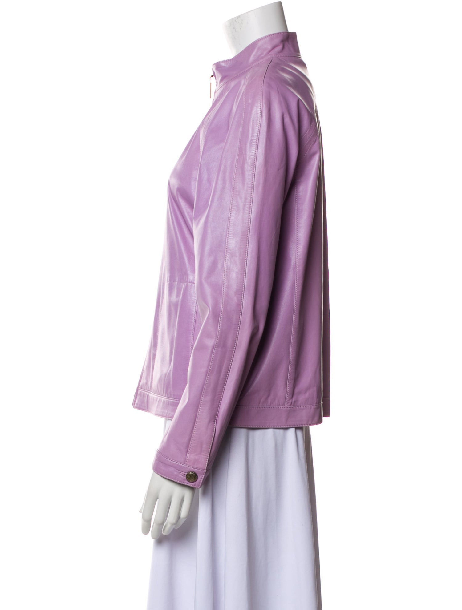 St. John Sport Lamb Leather Jacket