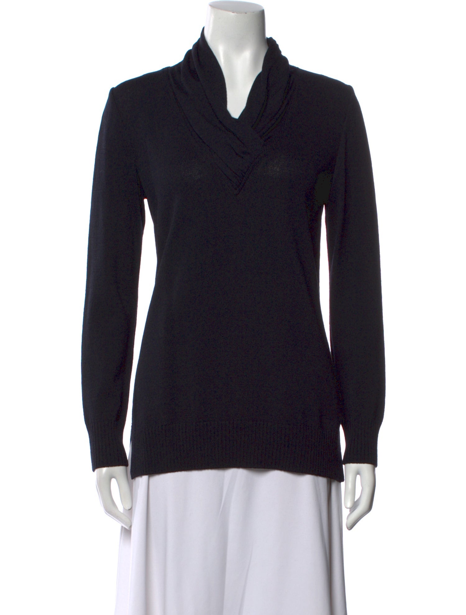 St. John Sport Wool V-Neck Sweater