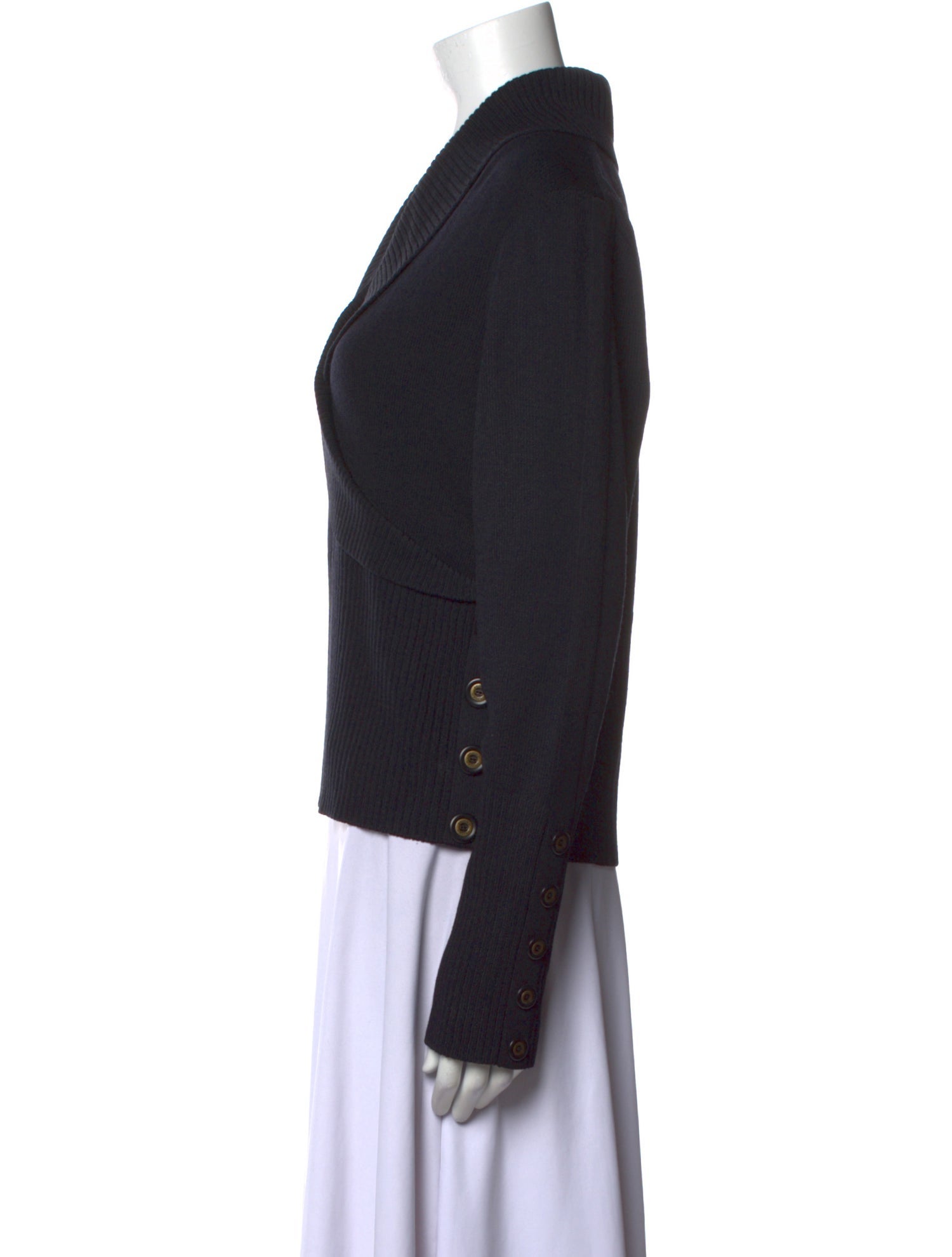 St. John Sport Wool V-Neck Sweater