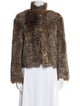 St. John Sport Leather Faux Fur Jacket