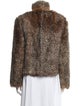 St. John Sport Leather Faux Fur Jacket